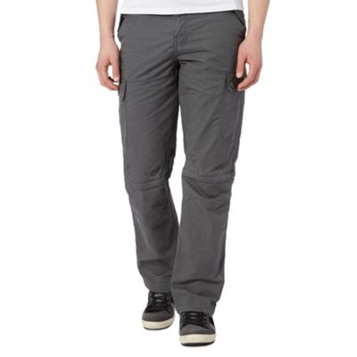 Mantaray Grey zip off leg cargo trousers